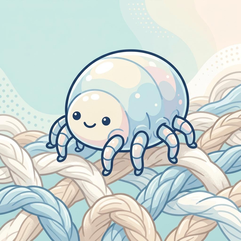 塵蟎(Dust Mite)卡通插圖